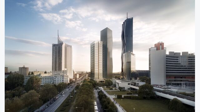 Visualisierung Donaucity Wien mit DC Tower 3