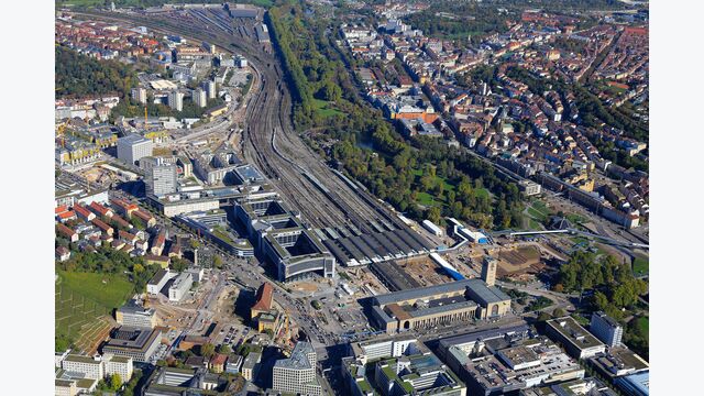 Stuttgart 21 - Baustelle von oben
