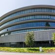 August 9, 2018 Sunnyvale / CA / USA - Modern office buildings in the new Apple Campus 3 (AC3) located in Silicon Valley, south San Francisco bay area