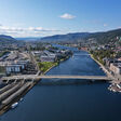 So wird die neue Stadtbrücke in ﻿Drammen aussehen.