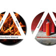 Grafik Sauerstoff-Wäre-Brennbares Material , Feuer, Feuerlöscher