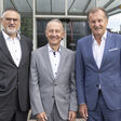 Baumaschinen, Gerhard Haggenmiller (CFO Kuhn Gruppe), Stefan Hansch (CEO Emco), Karl Lenglacher (CEO Kuhn Ladetechnik)