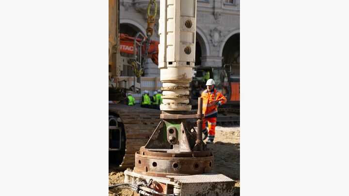 Umbauarbeiten U2xU5 Bohrung Rathaus