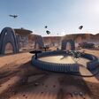 Drohenschwarm Mars Weltraum Baustelle