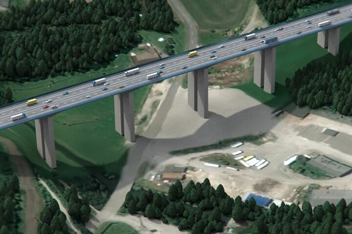 Infrastruktur Asfinag Aurachbruecke Visualisierung Bruecke neu