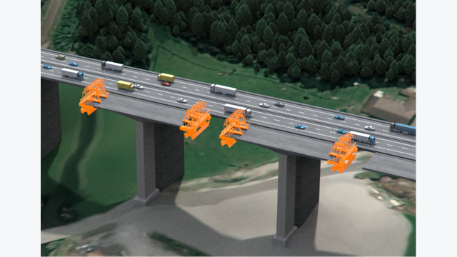 Querverschub Aurabrücke