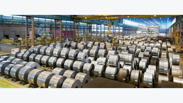 Stahlproduktion stahlbaender rollen