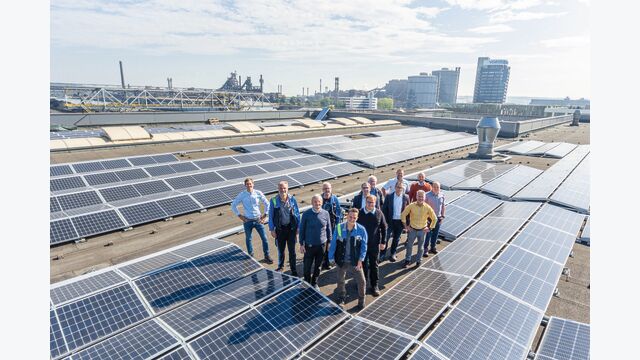 Stahlproduktion pv anlage