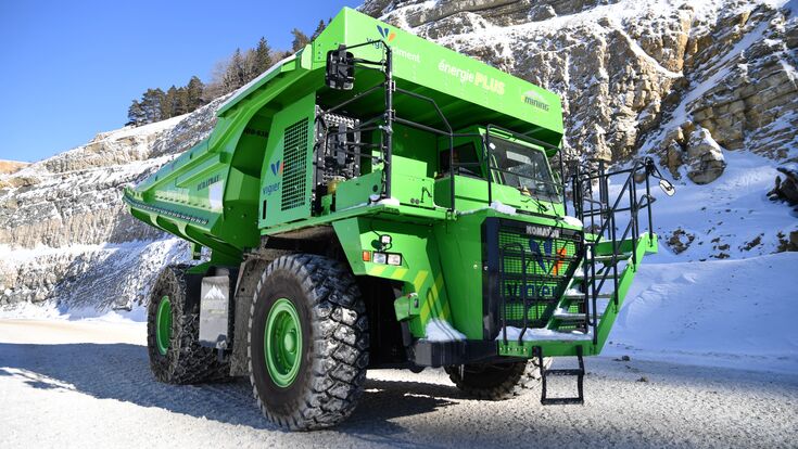 E-Dumper, grün, Kuhn