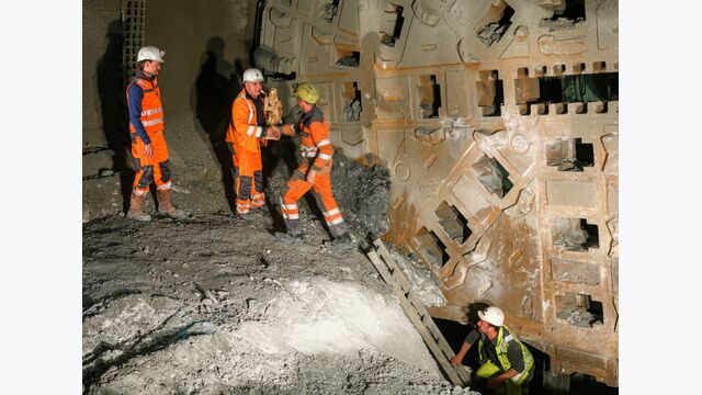 Semmeringtunnel ÖBB Tunneldurchschlag
