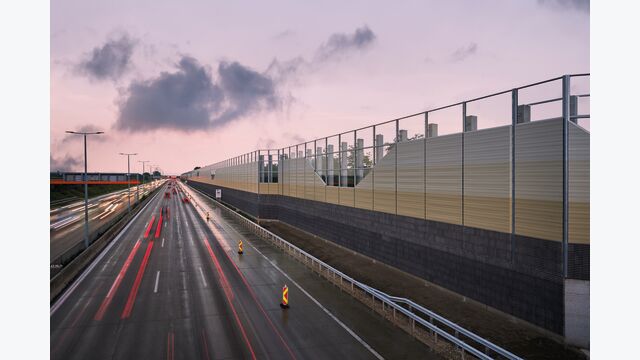 Höchste Lärmschutzwand A2