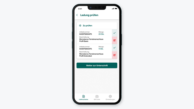 Reebuild Ladung prüfen App