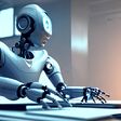 ai, writing, content, bot, android, language, model, pen, robot, technology, robotic, computer, futuristic, machine, thinking, working, equipment, 3d, camera