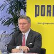 Karl-Heinz Strauss bei der Bilanzpressekonferenz für 2022