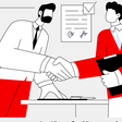 Grafik Handshake Vertrag