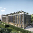 Europäisches Patentamt Wien mit Holzfassade