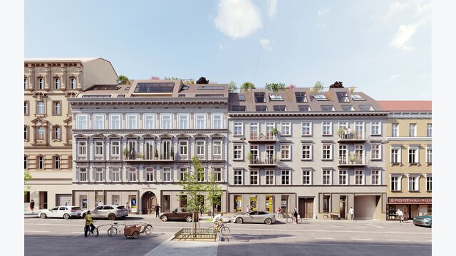 Ansicht Straße Quartier-Starhemberg-Wien