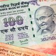 India rupee money banknote close-up