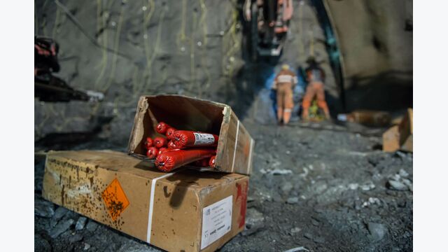 Brennertunnel Sprengung