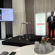 Klemens Haselsteiner, CEO Strabag SE, beim Capital Markets Day 2023 in Wien