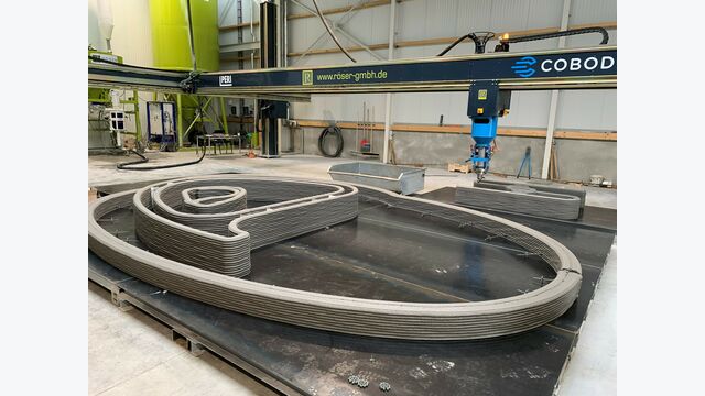 Druck des Hauses in 3D