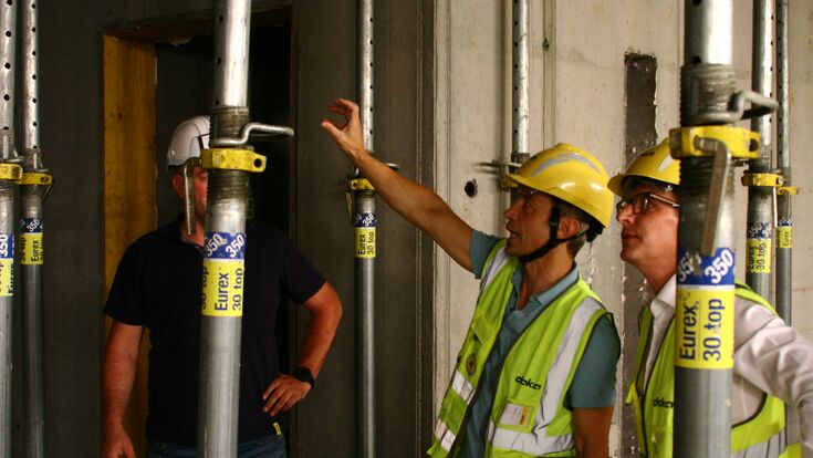 DOKA Baustellenbegehung QUADRILL Linz