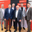 Bildbeschreibung von links nach rechts:  Norbert Hartl, Landesinnungsmeister Bau OÖ; Landeshauptmann-Stv. Manfred Haimbuchner; Andreas Kreutzer, Andreas Kreutzer Consulting und Autor; Wolfgang Amann, FH-Dozent und geschäftsführender Gesellschafter Institut für Immobilien Bauen und Wohnen GmbH; Harald Kopececk, Geschäftsführer der BAUAkademie BWZ OÖ; Stefan Hutter, Obmann der WSG Gemeinnützige Wohn- & Siedlergem. reg. Genossenschaft;