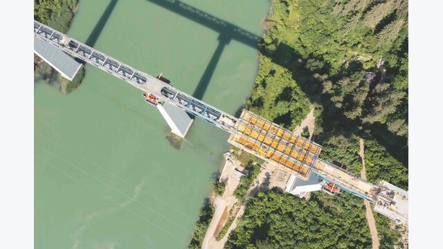 Jauntalbrücke von oben