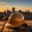 worker, helmet, ppe, construction, safety, hardhat, sunlight, city, architect, construction site, builder, workwear, equipment, business, foreman, sky, professional, civil, employee, maintenance, safety first, employment, security, contractor, site, job, engineer, engineering, protective, protection, headgear, factory, industry, industrial, rooftop, challenge, danger, risk, unsafe, working, orange, place, object, personnel, safe, high-rise, development, build, tower