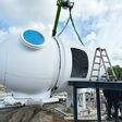 Begehbare Windgondel eines Windrades