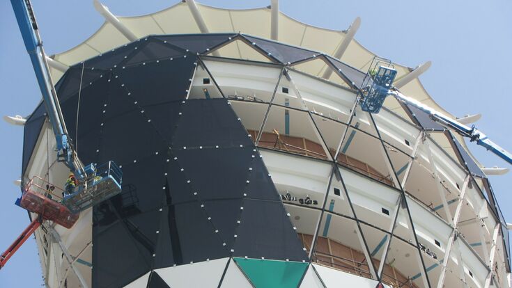 SHAMS TOWER GLASS REPLACEMENT