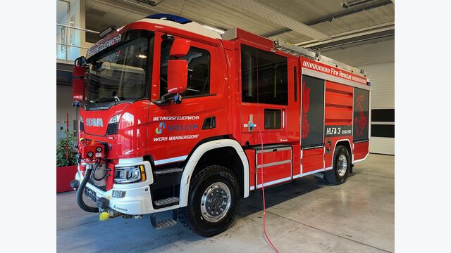 Feuerwehrauto für Betriebsfeuerwehr
