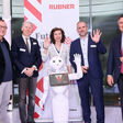 Karl-Heinz Land (KI-Experte, Neuland), Wolfgang Zankl (Institut für Zivilrecht der Universität Wien), Isabella Stickler (Alpenland), Gerald Schönthaler (Rubner), Karl-Heinz Strauss (Porr) (v.l.n.r.). Rubner Holzbau - Future Night, 21.03.2024, Wien
