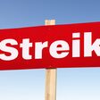 Streik der Belegschaft droht, Schild