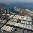 Aerial view of port Koper