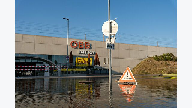 Hochwasser Niederösterreich ÖBB