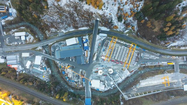 Brenner Basistunnel Luftaufnahme