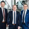 Das neue Führungs-Trio bei Leyrer + Graf (v.l.n.r.): CFO Mag. Christian Bruckner, CEO Dipl.-Ing. Stefan Graf, COO Dipl.-Ing. Peter Haas