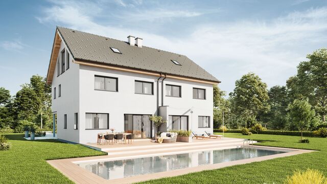 Doppelhaus neu