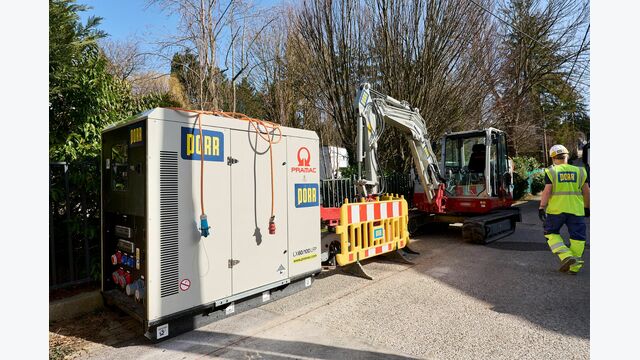 Ladestation Baustelle