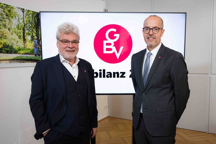 Pressenkonferenz zur Baubilanz 2024 der GBV am 9. April 2025 im Presseclub Concordia