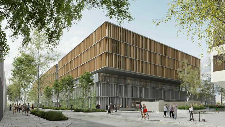 © Kronaus Mitterer Architekten ZT Gmb H ZBG Aspern Rendering