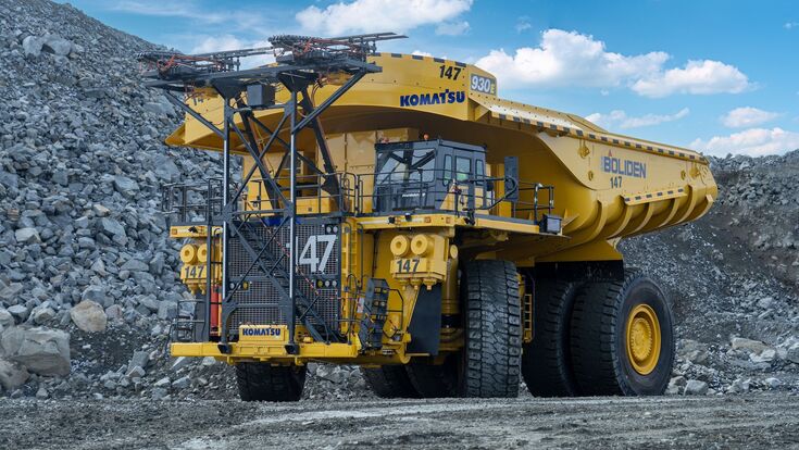 Der Power Agnostic 930E Muldenkipper in der Aitik-Mine von Boliden