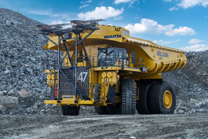 Der Power Agnostic 930E Muldenkipper in der Aitik-Mine von Boliden