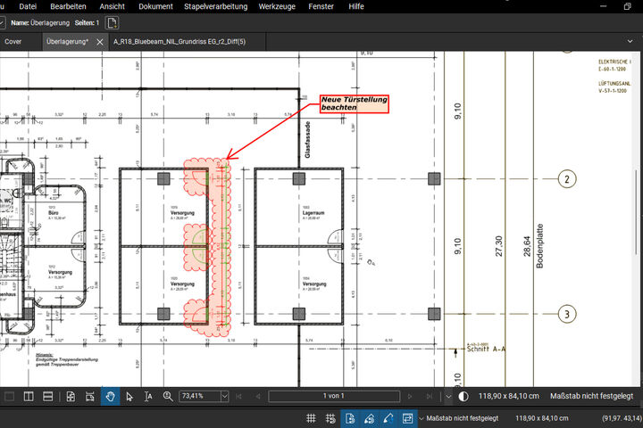 Dokumentenvergleich in Bluebeam