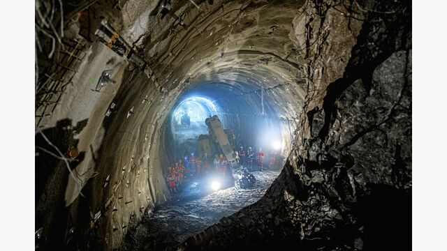 Durchschlag Semmering Basistunnel 3