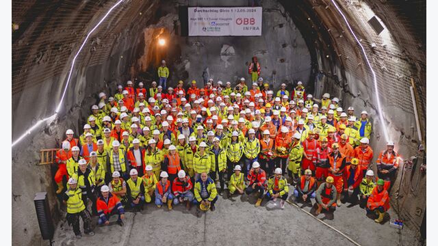 Durchschlag Semmering Basistunnel