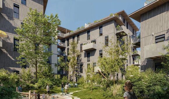 Rund 400 Wohnungen sollen im neuen Südtiroler Quartier in Salzburg-Liefering entstehen. Weil noch etwa 60 Bestandsparteien auf dem Areal leben, wird die alte Siedlung nicht auf einmal abgerissen, sondern Abschnitt für Abschnitt durch Neubauten ersetzt.