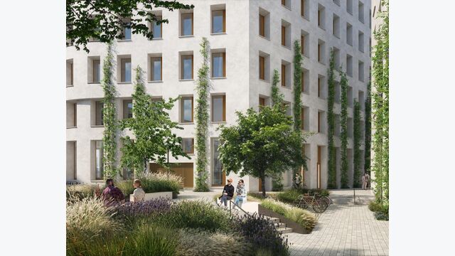 Für außergewöhnlich heiße Perioden besitzt das Ensemble eine aktive Spitzenkühlung über Bauteilaktivierung. Ganz ohne technische Rückfallebene kommt das Lowtech-Konzept damit nicht aus.
