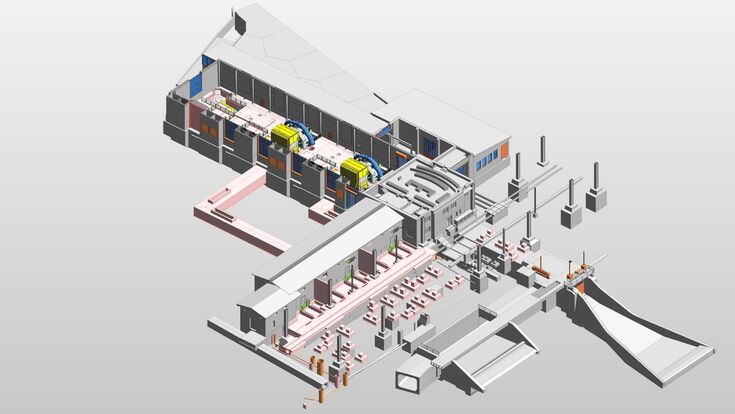 Im digitalen Gesamtmodell wurde der Umbau des fast 100 Jahre alten Vermuntwerks gewerkeübergreifend koordiniert. FCP plante dabei unter anderem die Integration der zwei neuen Maschinensätze in den bestehenden Kraftwerksbau.
